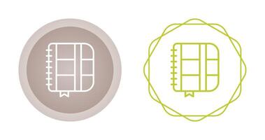 icône de vecteur de cahier
