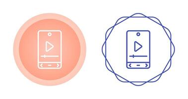 icône de vecteur de lecteur vidéo