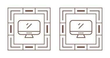 icône de vecteur de moniteur