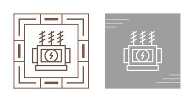 Puissance transformateur vecteur icône