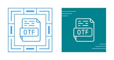 otf vecteur icône