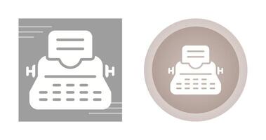 icône de vecteur de machine à écrire