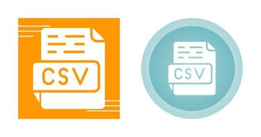 icône de vecteur csv