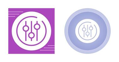 l'audio égaliseur cercle vecteur icône