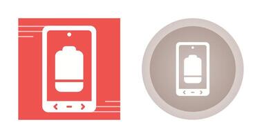 icône de vecteur de batterie faible