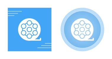 icône de vecteur de bobine de film