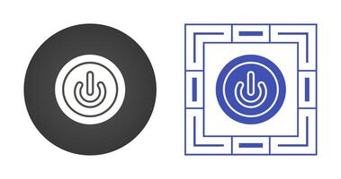 icône de vecteur de bouton d'alimentation