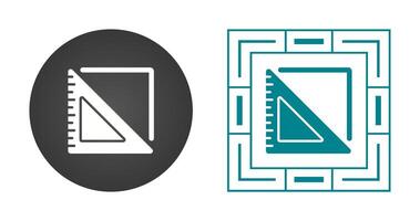 icône de vecteur de règle triangulaire