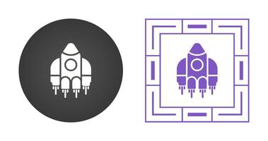 icône de vecteur de vaisseau spatial