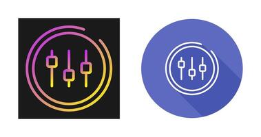 icône de vecteur d'égaliseur de musique