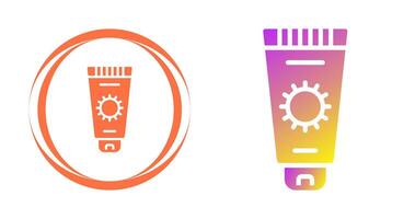 icône de vecteur de crème solaire