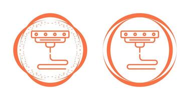 Icône de vecteur d'imprimante 3D