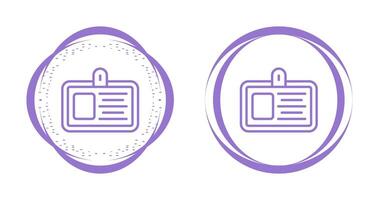 icône de vecteur de carte d'identité