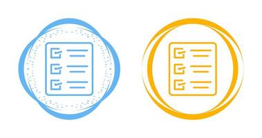 icône de vecteur de liste de tâches