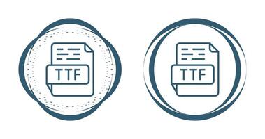 ttf vecteur icône