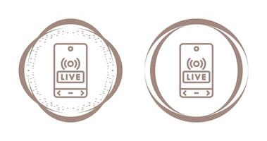 icône de vecteur de diffusion en direct