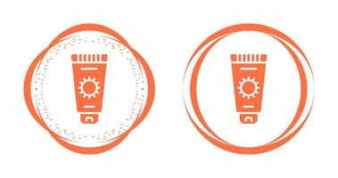 icône de vecteur de crème solaire