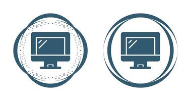 icône de vecteur de moniteur d'ordinateur