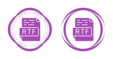 icône de vecteur rtf