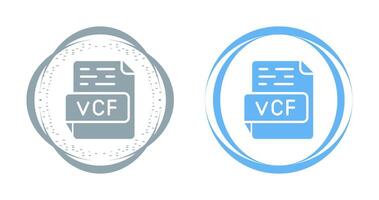 vcf vecteur icône