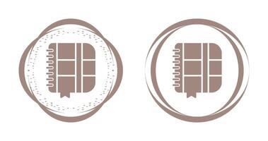 icône de vecteur de cahier