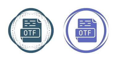 otf vecteur icône