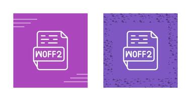 woff2 vecteur icône