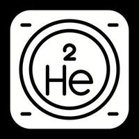 hélium vecteur icône