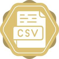 icône de vecteur csv