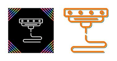 Icône de vecteur d'imprimante 3D