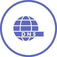 DNS serveur vecteur icône