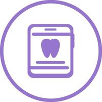 dentiste app vecteur icône