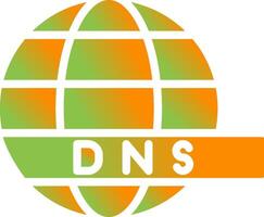 DNS serveur vecteur icône