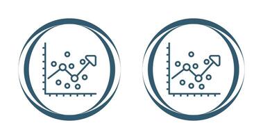 icône de vecteur d & # 39; analyse de régression