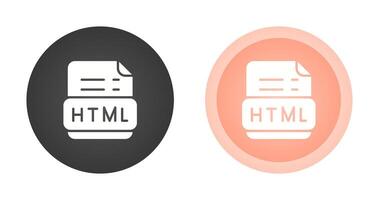 icône de vecteur html