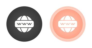 icône de vecteur web mondial