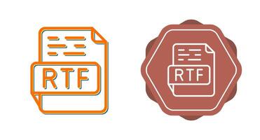 icône de vecteur rtf