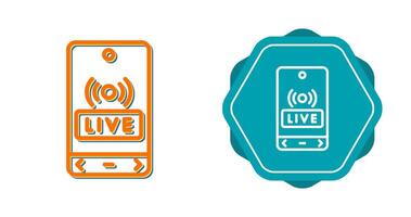icône de vecteur de diffusion en direct