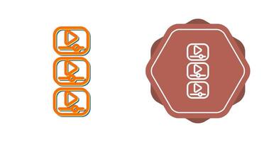 icône de vecteur de vidéos