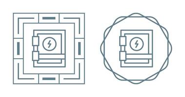 icône de vecteur de panneau électrique