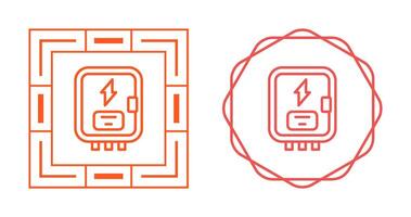 icône de vecteur de panneau électrique