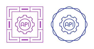 icône de vecteur api