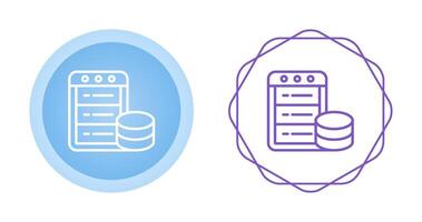 icône de vecteur de base de données