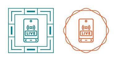 icône de vecteur de diffusion en direct
