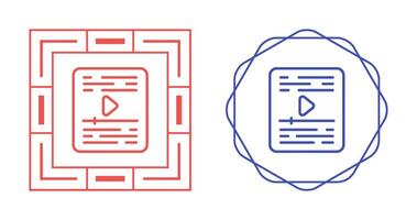 icône de vecteur vidéo