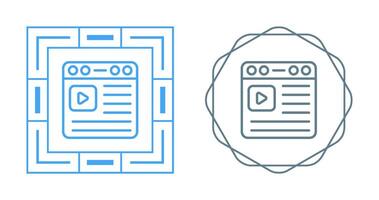 icône de vecteur vidéo