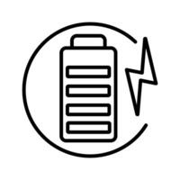 charge batterie vecteur icône