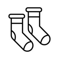 icône de vecteur de chaussettes d'hiver