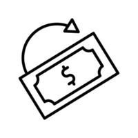 icône de vecteur de remise en argent