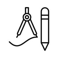 icône de vecteur d'outils de dessin